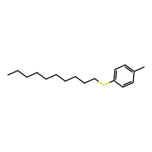 Benzene, 1-(decylthio)-4-methyl- structure