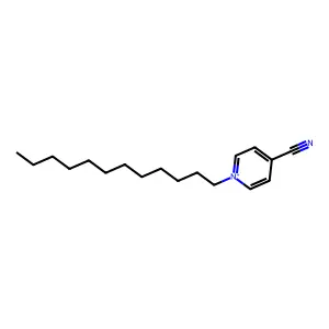 Pyridinium, 4-cyano-1-dodecyl- structure
