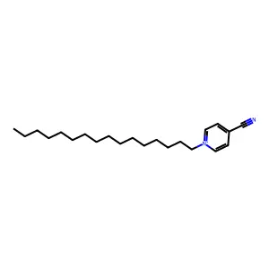 Pyridinium, 4-cyano-1-hexadecyl- structure