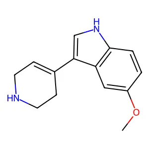 5-Methoxy 3-(1,2,3,6-tetrahydro-4-pyridinyl)1H indole structure