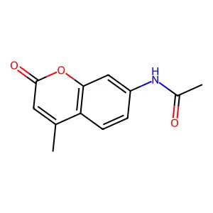 N-(4-methyl-2-oxochromen-7-yl)acetamide structure