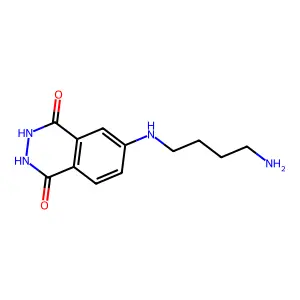 6-(4-Aminobutylamino)-2,3-dihydrophthalazine-1,4-dione structure