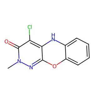 2H-Pyridazino(3,4-b)(1,4)benzoxazin-3(5H)-one, 4-chloro-2-methyl- structure