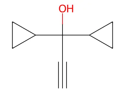 1,1-Dicyclopropyl-prop-2-YN-1-OL structure