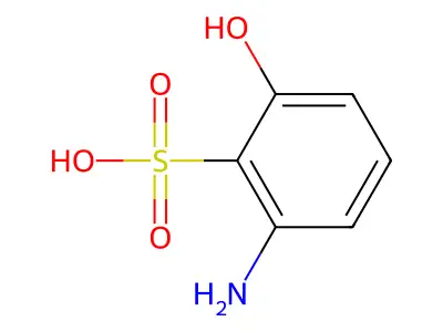 2-Amino-6-hydroxybenzenesulfonic acid structure