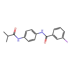 3-iodo-N-[4-(isobutyrylamino)phenyl]benzamide structure