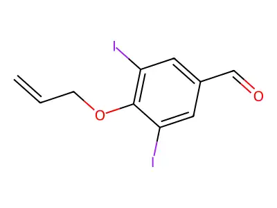 3,5-Diiodo-4-prop-2-enoxybenzaldehyde structure