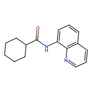 N-(quinolin-8-yl)cyclohexanecarboxamide structure