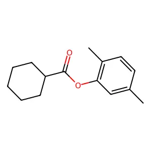 2,5-Dimethylphenyl cyclohexanecarboxylate structure