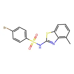 4-bromo-N-(4-methyl-1,3-benzothiazol-2-yl)benzenesulfonamide structure
