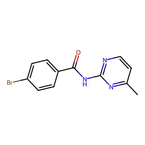 4-bromo-N-(4-methylpyrimidin-2-yl)benzamide structure