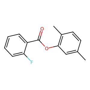 2,5-Dimethylphenyl 2-fluorobenzoate structure