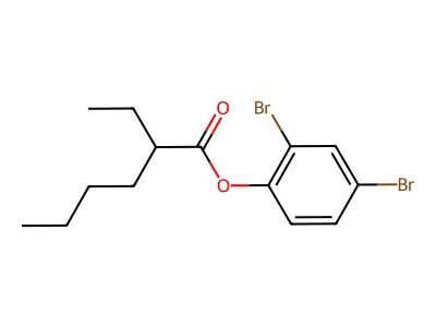 2,4-Dibromophenyl 2-ethylhexanoate structure