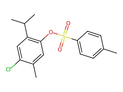 4-Chloro-2-isopropyl-5-methylphenyl 4-methylbenzenesulfonate structure