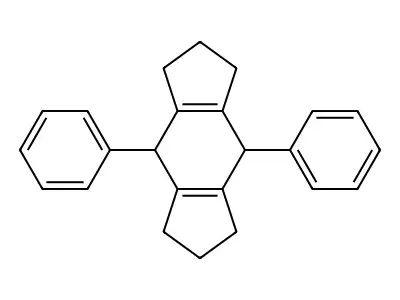 (4s,8s)-4,8-Diphenyl-1,2,3,4,5,6,7,8-octahydro-s-indacene structure