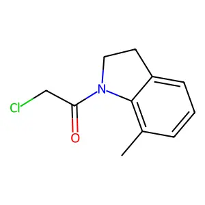 2-Chloro-1-(7-methyl-2,3-dihydroindol-1-yl)ethanone structure