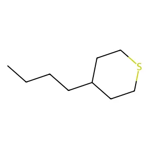 2H-Thiopyran, 4-butyltetrahydro- structure