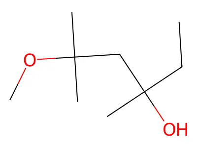 5-Methoxy-3,5-dimethylhexan-3-ol structure