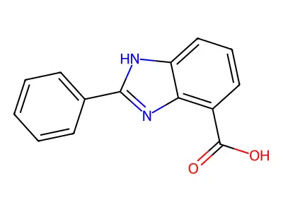 2-Phenylbenzimidazole-4-carboxylic acid structure