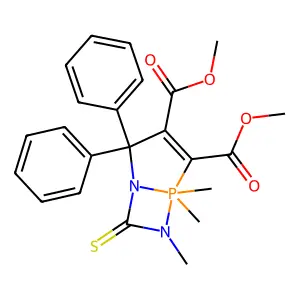 dimethyl 5,5,6-trimethyl-2,2-diphenyl-7-sulfanylidene-1,6-di structure