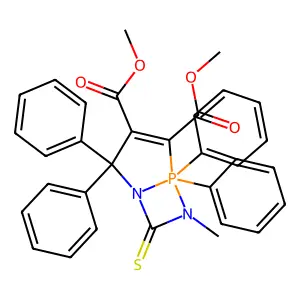 dimethyl 6-methyl-2,2,5,5-tetraphenyl-7-sulfanylidene-1,6-di structure