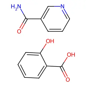 烟酰胺水杨酸盐 structure
