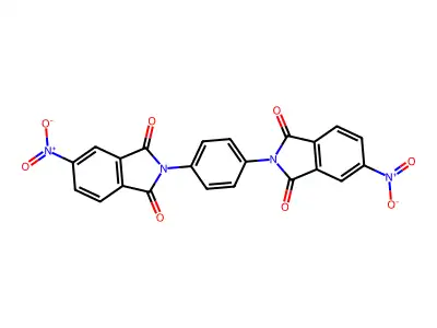 5-Nitro-2-[4-(5-nitro-1,3-dioxoisoindol-2-yl)phenyl]isoindole-1,3-dione structure