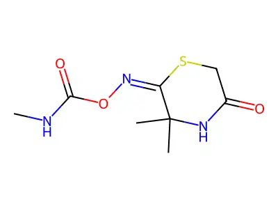 [(3,3-dimethyl-5-oxothiomorpholin-2-ylidene)amino] N-methylcarbamate structure