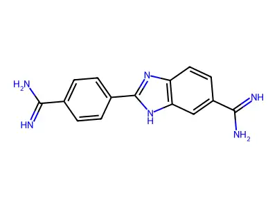 2-(4-Carbamimidoylphenyl)-1H-benzo[d]imidazole-6-carboximidamide structure