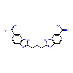 1H-Benzimidazole-5-carboximidamide, 2,2'-(1,3-propanediyl)bis- structure