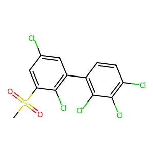 1,1'-Biphenyl, 2,2',3,4,5'-pentachloro-3'-(methylsulfonyl)- structure