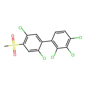 1,1'-Biphenyl, 2,2',3,4,5'-pentachloro-4'-(methylsulfonyl)- structure