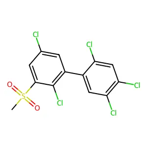1,1'-Biphenyl, 2,2',4',5,5'-pentachloro-3-(methylsulfonyl)- structure