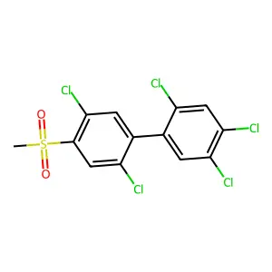 1,1'-Biphenyl, 2,2',4,5,5'-pentachloro-4'-(methylsulfonyl)- structure