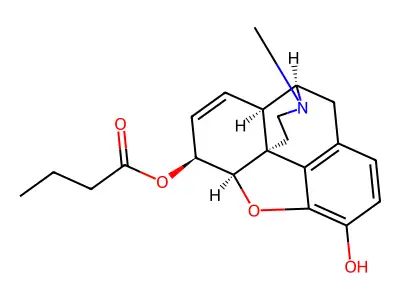 Morphine 6-butyrate structure