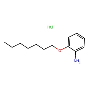 Benzenamine, 2-(heptyloxy)-, hydrochloride structure