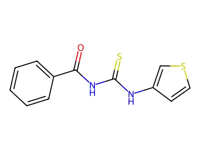 Benzamide, N-[(3-thienylamino)thioxomethyl]- structure
