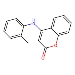 4-(2-toluidino)-2H-chromen-2-one structure