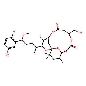 Aplysiatoxin, 29-de(1-hydroxyethyl)-29-(hydroxymethyl)- structure