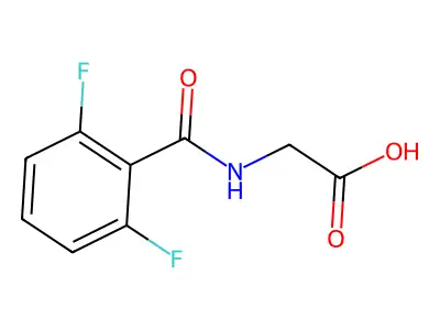 2-[(2,6-Difluorophenyl)formamido]acetic acid structure