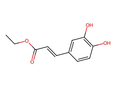 咖啡酸乙酯 structure