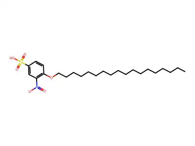 3-Nitro-4-(octadecyloxy)benzene-1-sulfonic acid structure