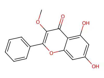 Galangin 3-methyl ether structure