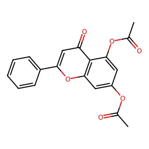 5,7-Diacetoxyflavone structure