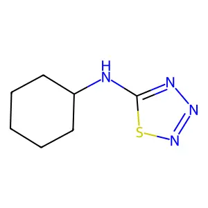 N-cyclohexylthiatriazol-5-amine structure