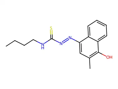 1-Butyl-3-(4-hydroxy-3-methylnaphthalen-1-yl)iminothiourea structure