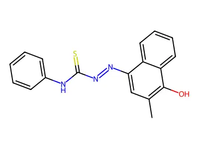 1-(4-Hydroxy-3-methylnaphthalen-1-yl)imino-3-phenylthiourea structure