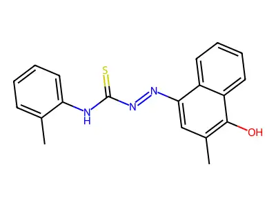 1-(4-Hydroxy-3-methylnaphthalen-1-yl)imino-3-(2-methylphenyl)thiourea structure