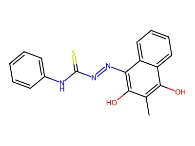 1-(2,4-Dihydroxy-3-methylnaphthalen-1-yl)imino-3-phenylthiourea structure