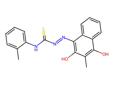 1-(2,4-Dihydroxy-3-methylnaphthalen-1-yl)imino-3-(2-methylphenyl)thiourea structure